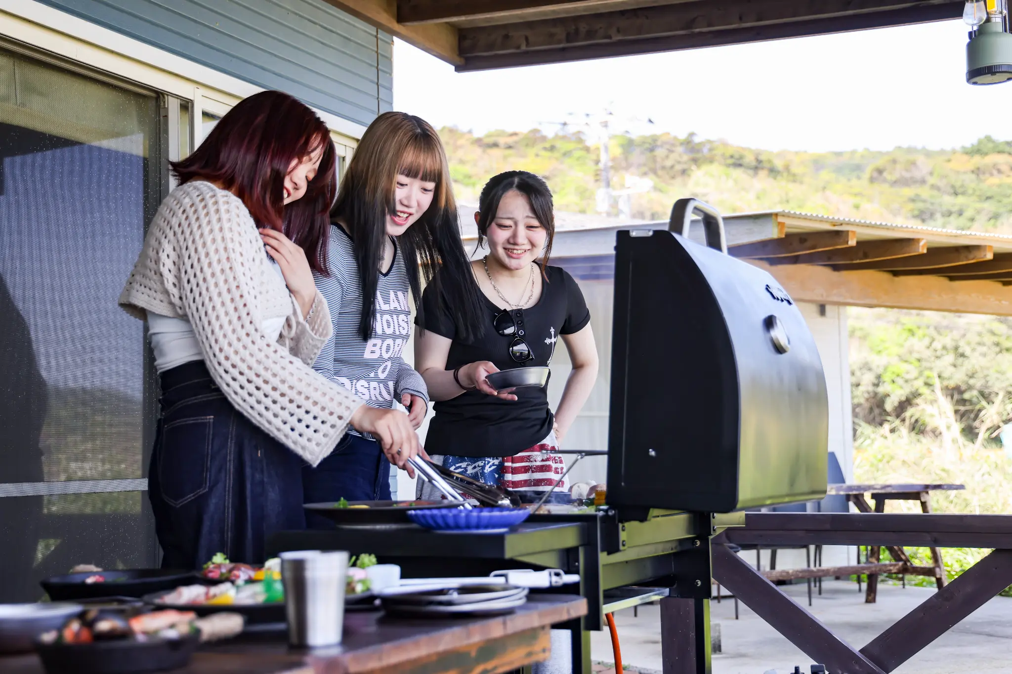 みんなでBBQ